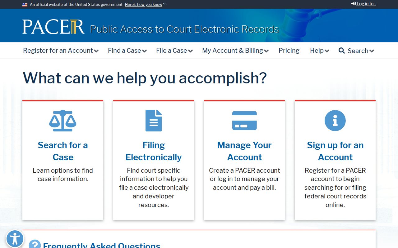 Pasquotank County criminal history and the PACER federal records interface