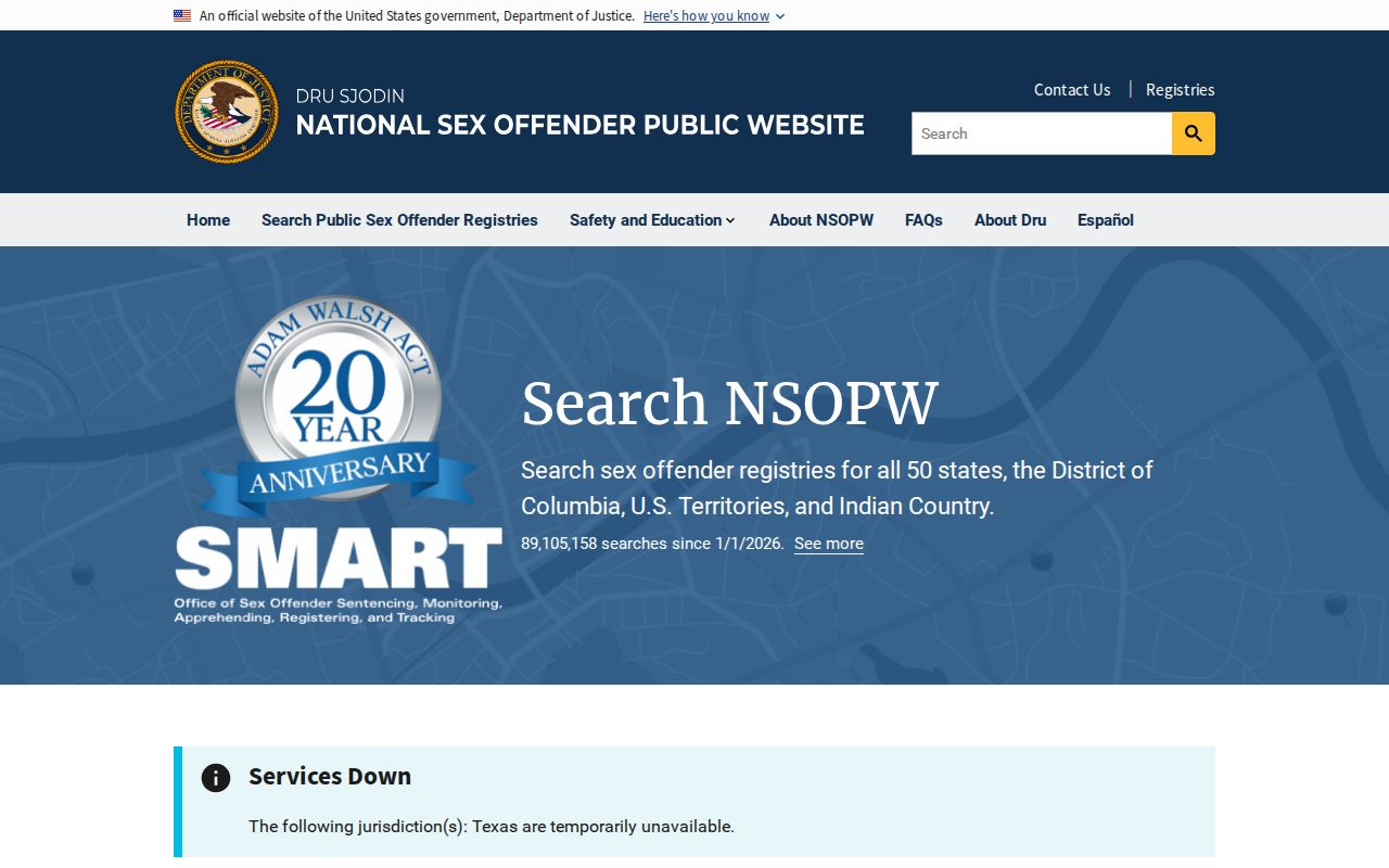 National sex offender search for Pasquotank County registry checks
